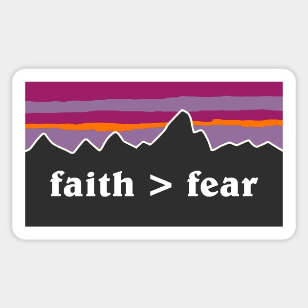 faith > fear Sticker by mansinone3